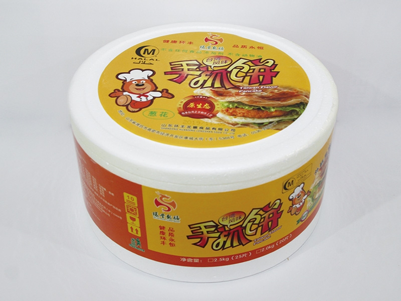 冷冻手抓饼桶装