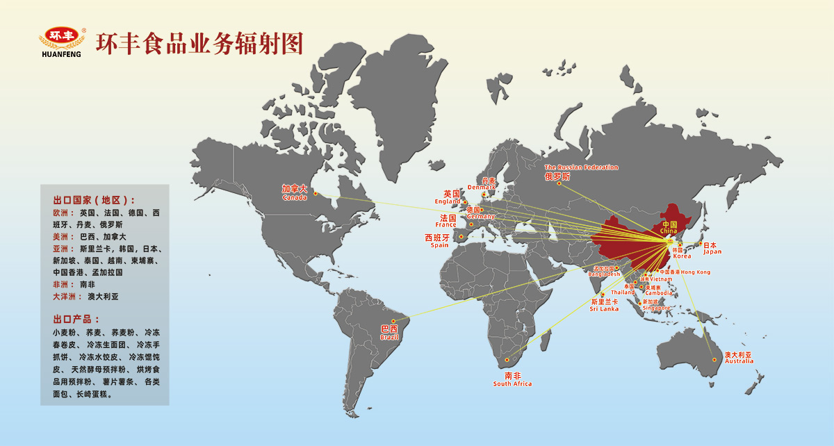 环丰全球业务辐射图2